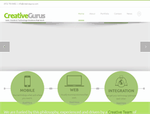 Tablet Screenshot of creativegurus.com